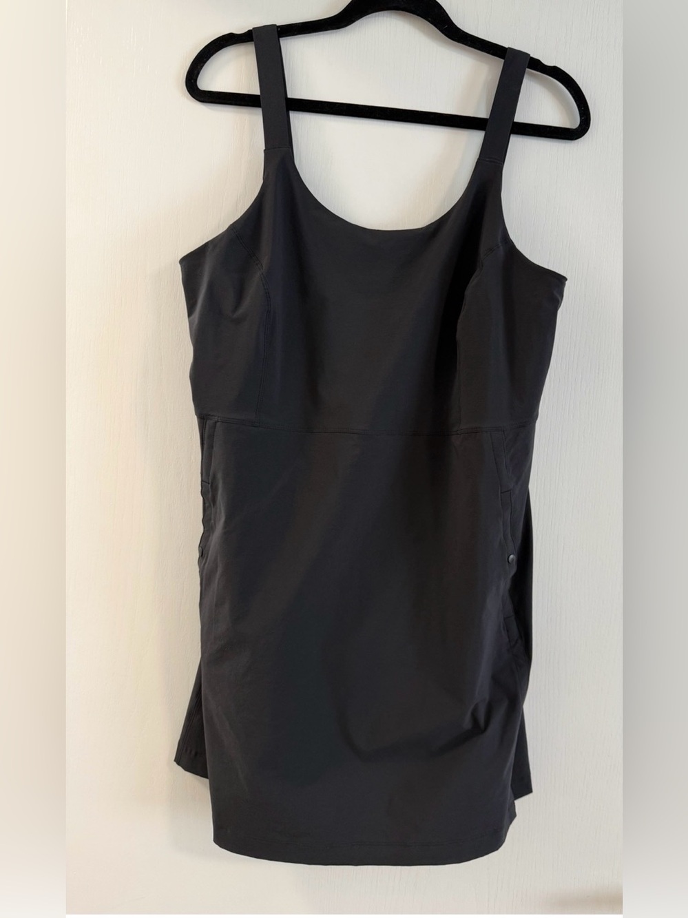 REI Co Op Active Pursuits Black Athletic Dress Built In Short UPF 50+ size Large